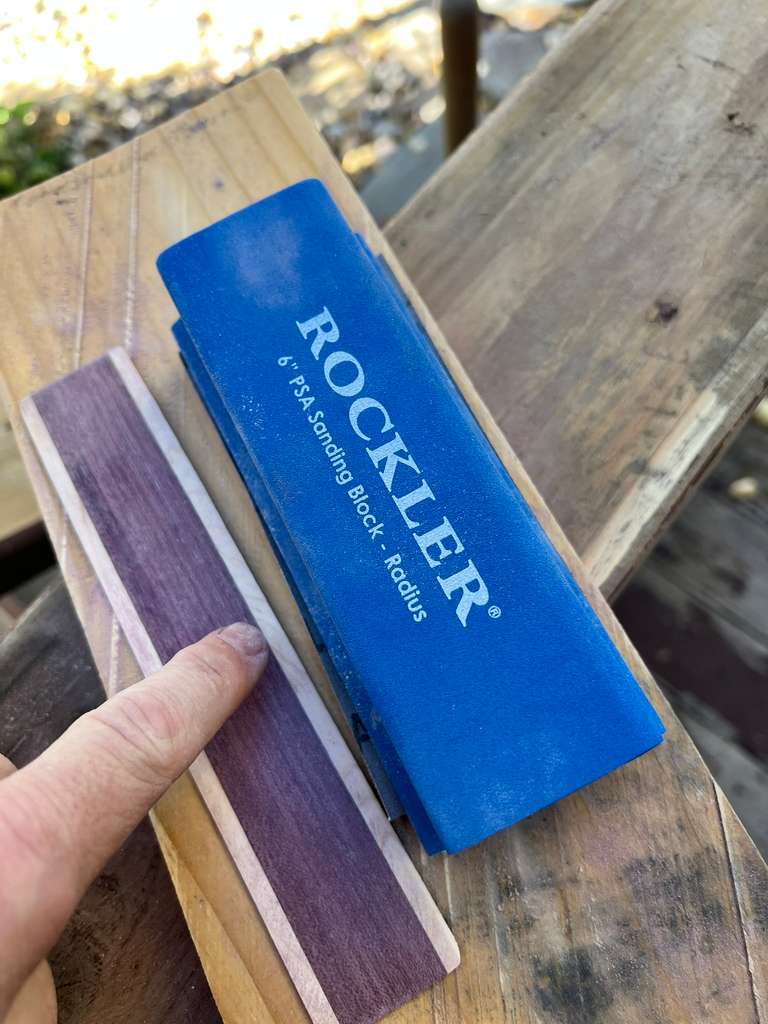 Sand the edges down on the thicker one